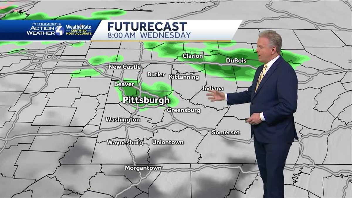 Widespread showers move in Wednesday afternoon