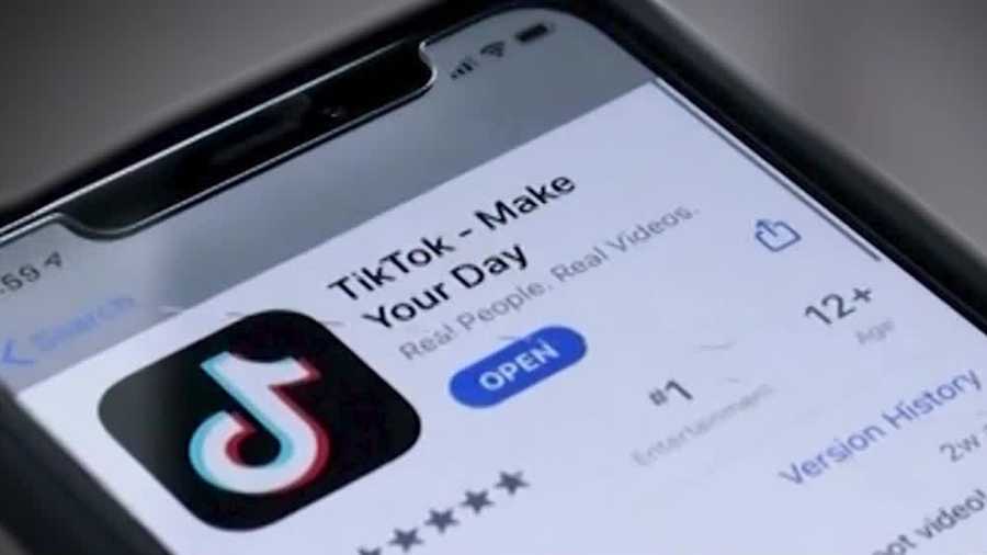 Photo shows TikTok on a cellphone