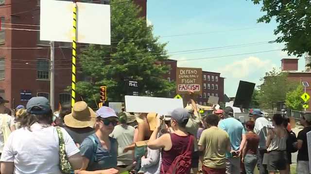 Protesters rally against ICE after deadly shooting in Biddeford, Maine