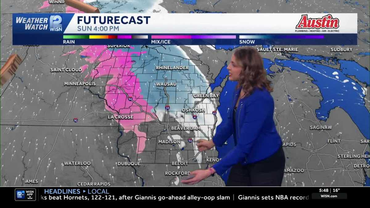 Saturday Flurries and Sunday Evening Snow for SE Wisconsin