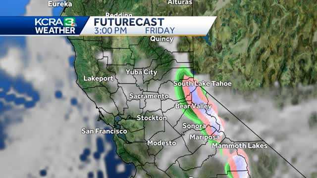 Increasing clouds and Sierra showers