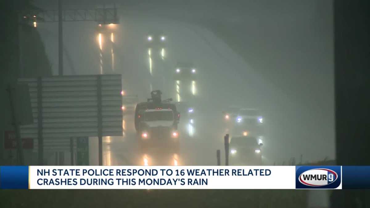 State police respond to several crashes during rainy weather