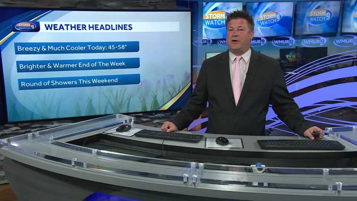 Video: Sharp cold front brings much cooler air, despite sunshine