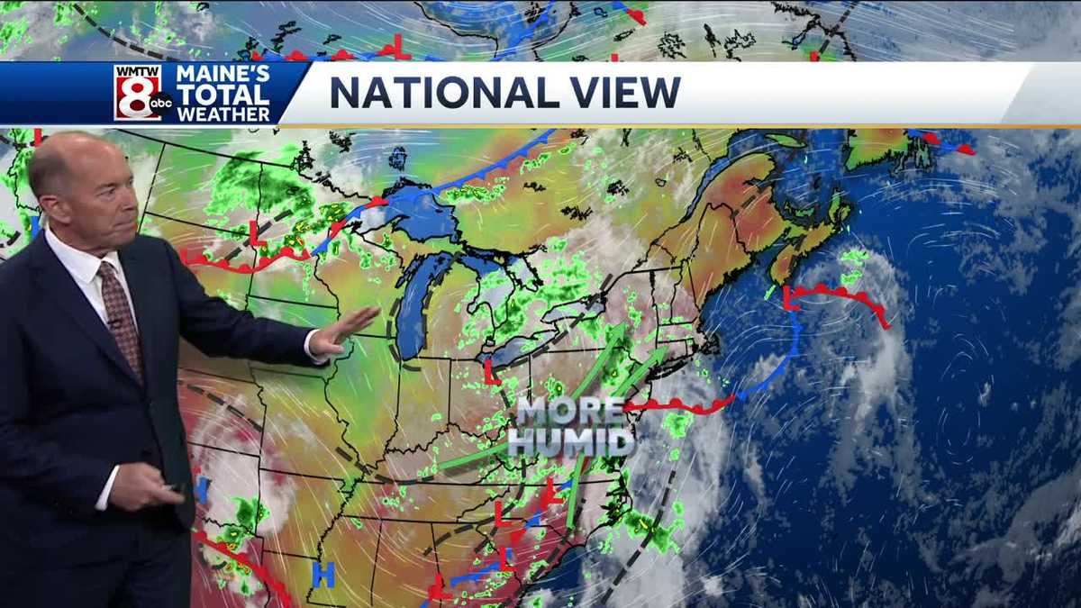 Humidity increases ahead of weekend showers