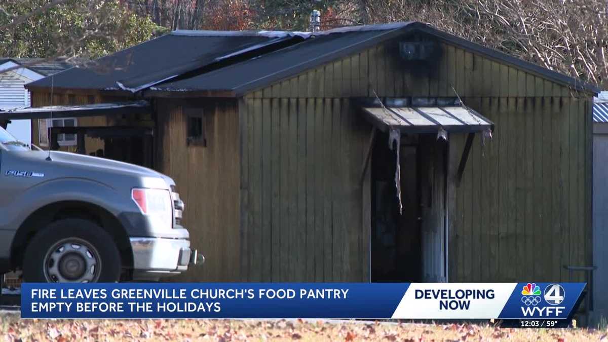 Fire damages Greenville County food pantry - WYFF