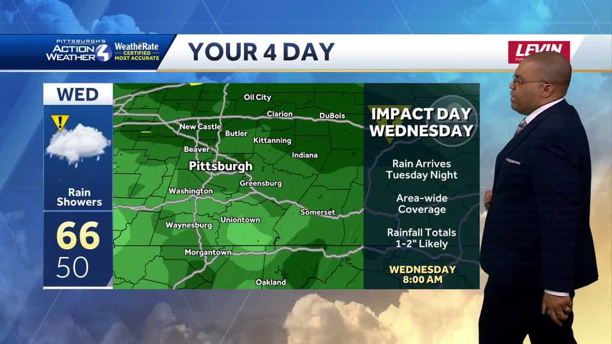 Drier for Sunday, Impact Day Wednesday for Western PA