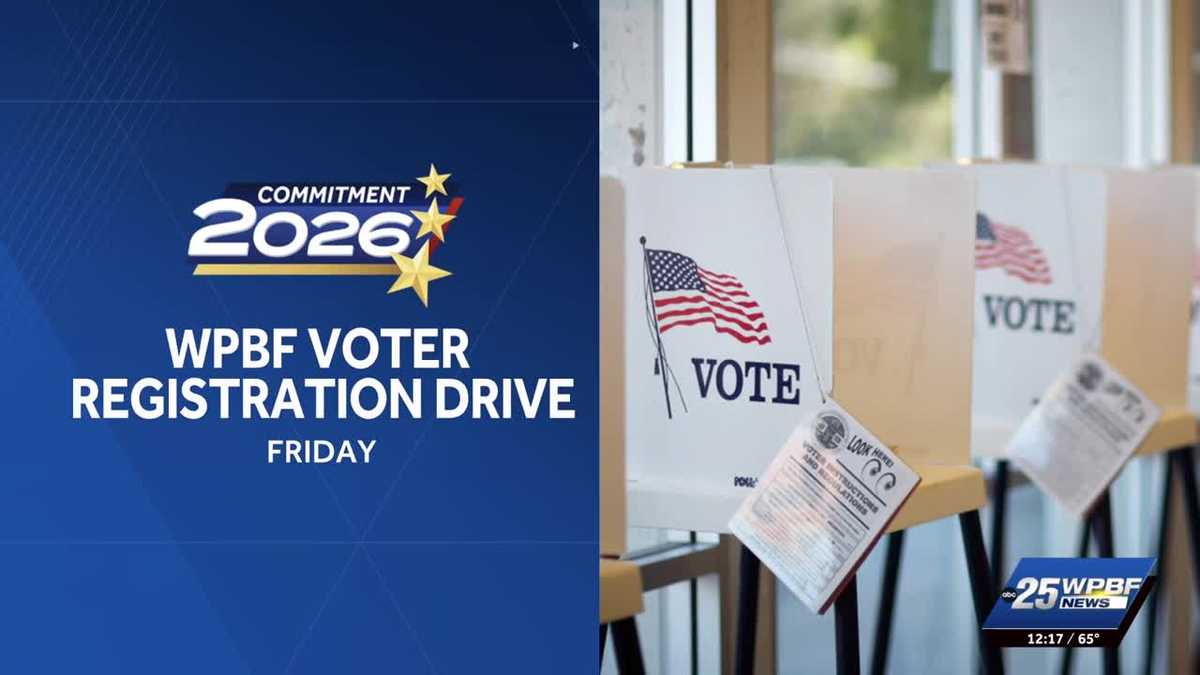 Palm Beach County voter registration drive happening Friday