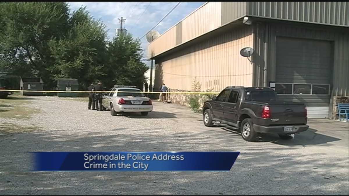 Springdale Police talked crime after shooting