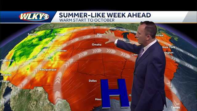 A warm and dry start to October