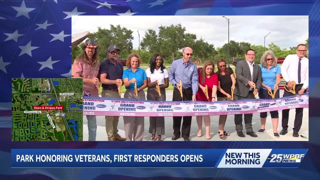 Stars and Stripes Park opens on Treasure Coast to honor veterans and first responders