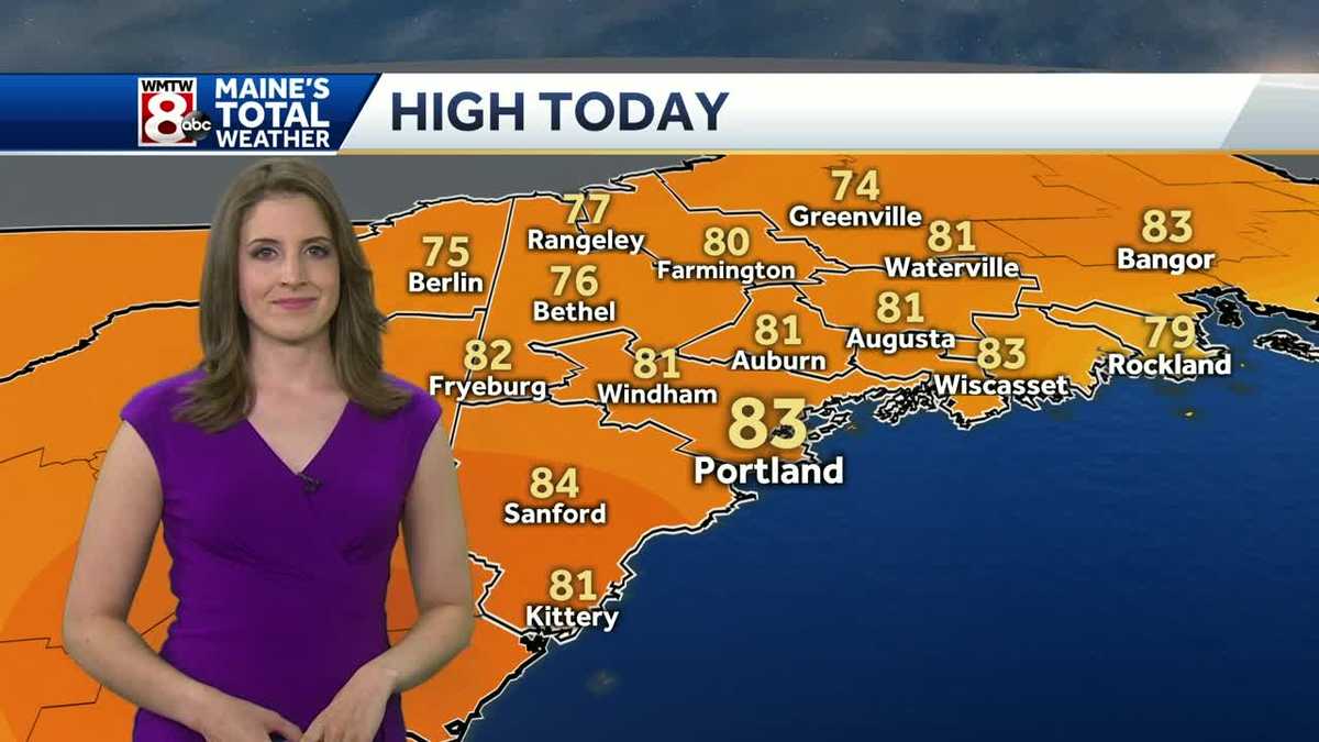 After showers and storms today, cooler and much more comfortable air