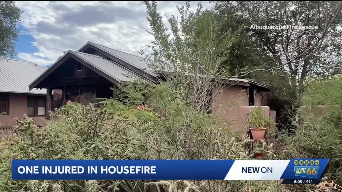 One person injured after house fire in SE Albuquerque