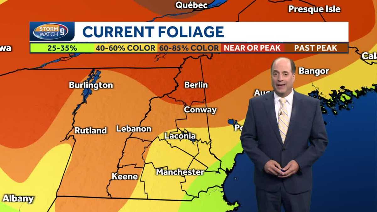 Weekend Outlook Peak foliage in north