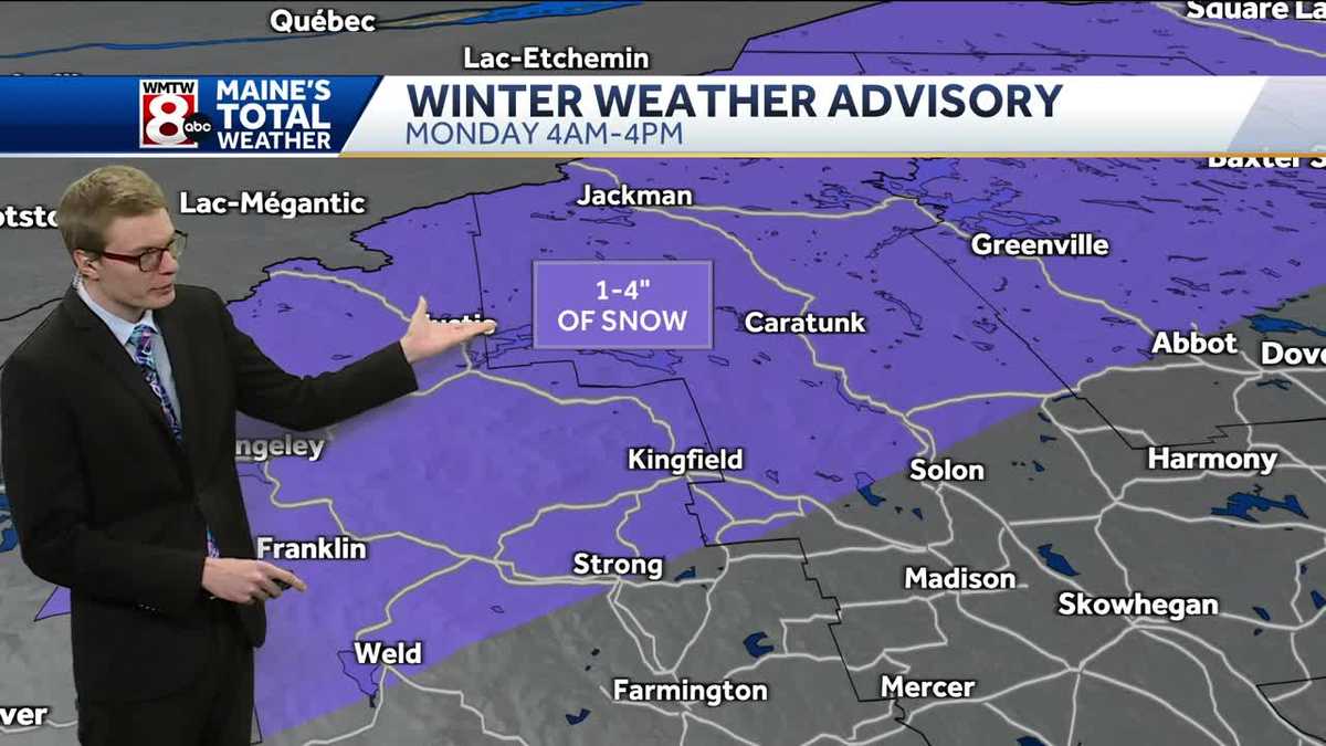 A chilly and wet start to the week