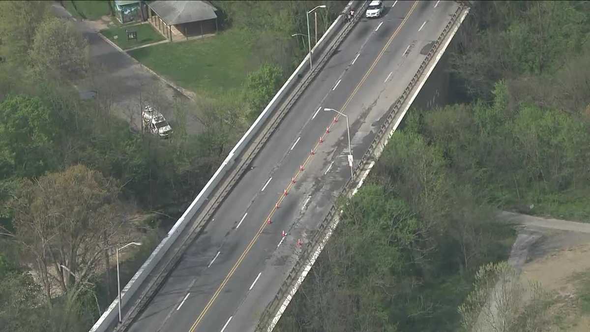 SkyTeam 11 video shows Harford Road bridge closed