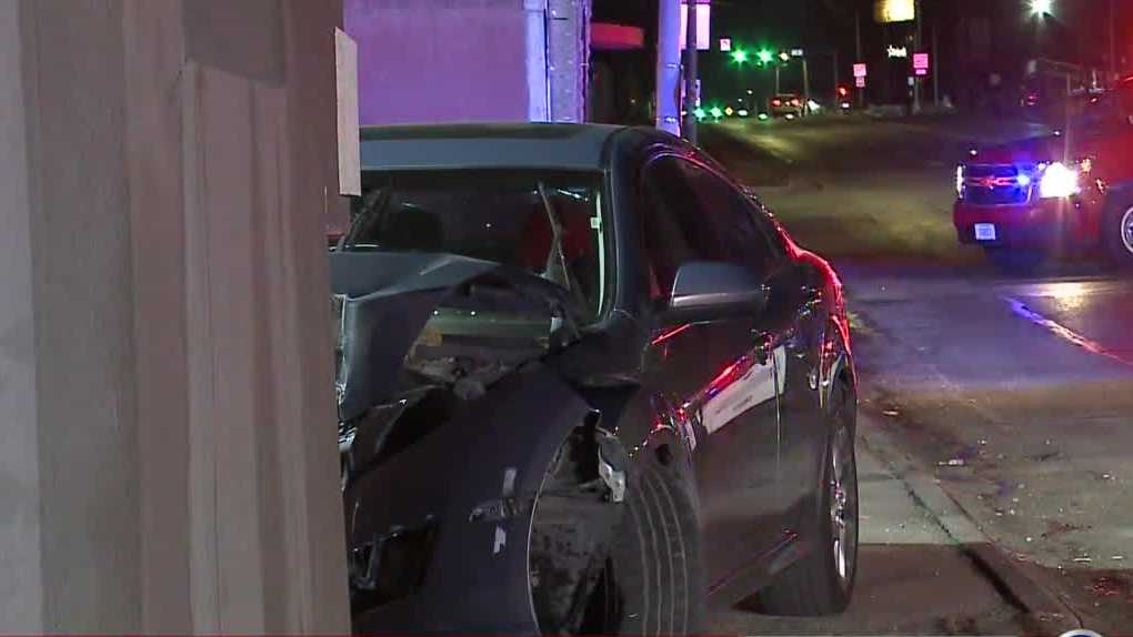Car crashes into building leaving one person seriously injured - KETV