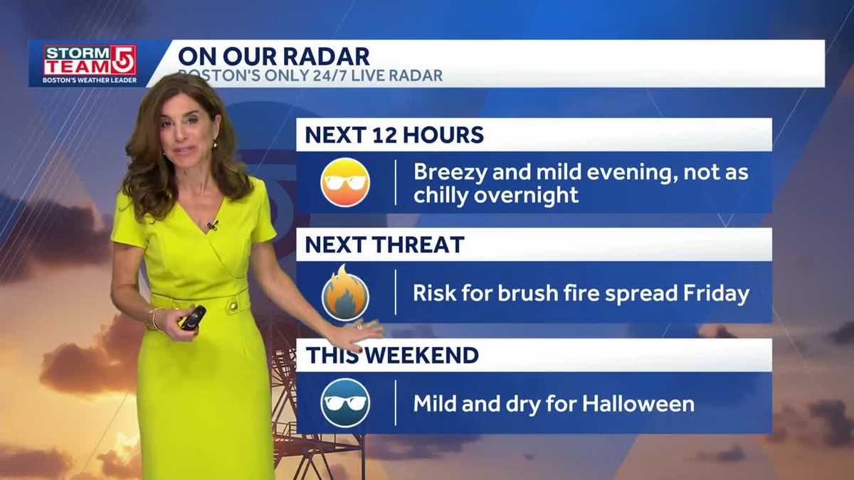  Mild evening, warmer Friday but chill returns on Halloween