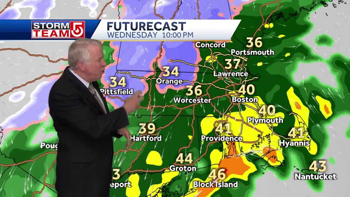 Video: More rain Wednesday, wintry mix in some areas