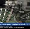 Severe storms down trees and wires, leaving hundreds still without power