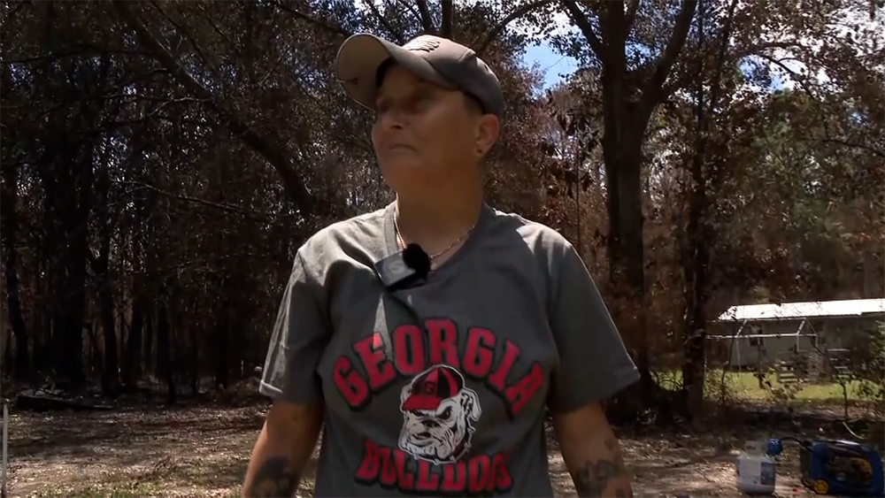 'I'm lucky to be alive': Georgia firefighter loses home to wildfire