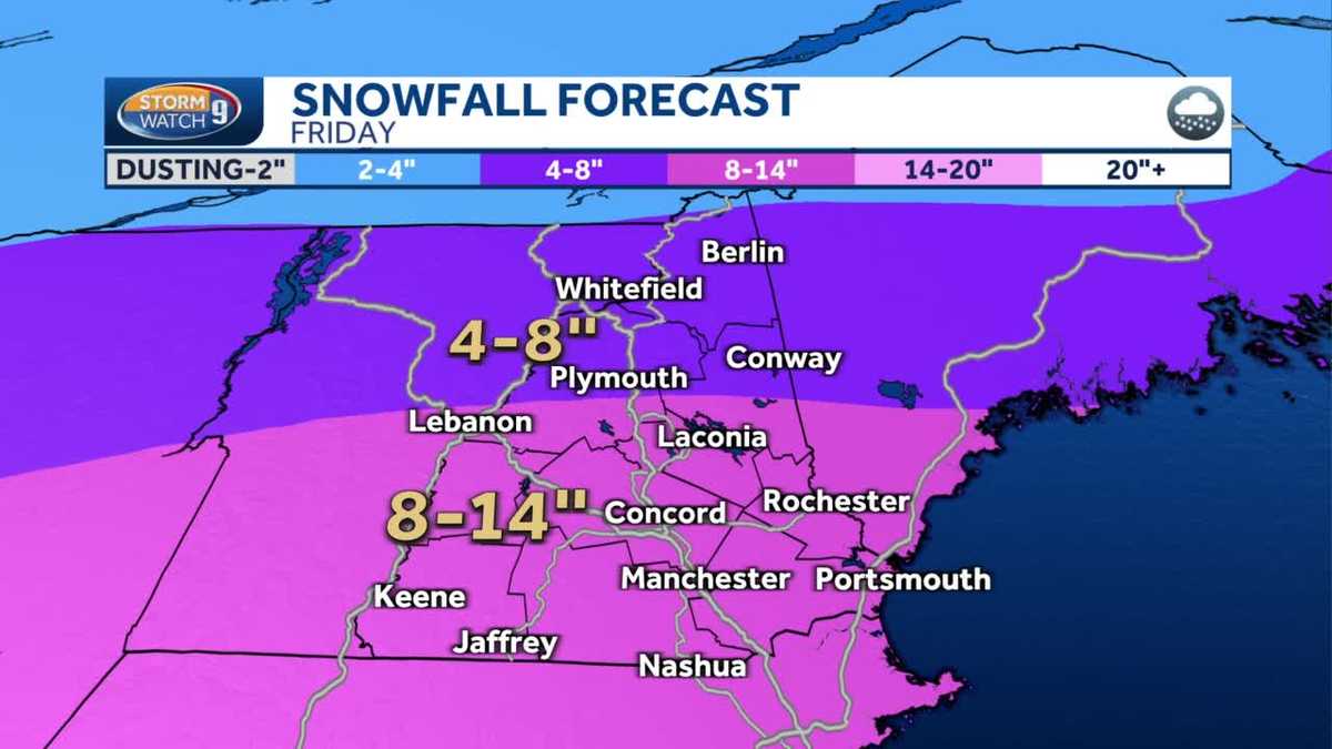 Snow will make for tough Friday morning commute