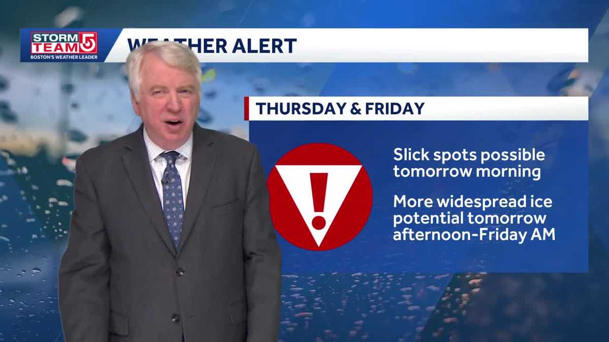 Video: Widespread potential for icy conditions Thursday, Friday