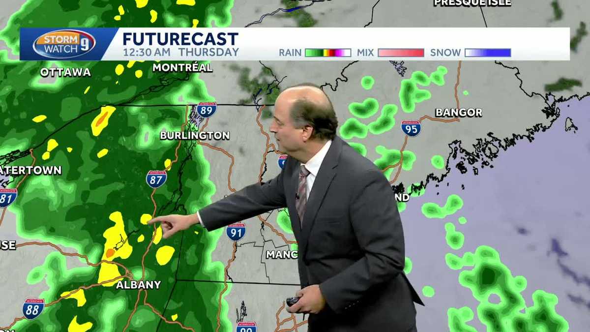 Video: Rain moves in overnight in New Hampshire