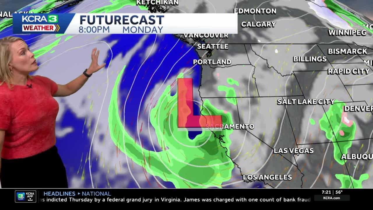 Northern California storm forecast update: Track snow, rain timing and amounts starting Monday