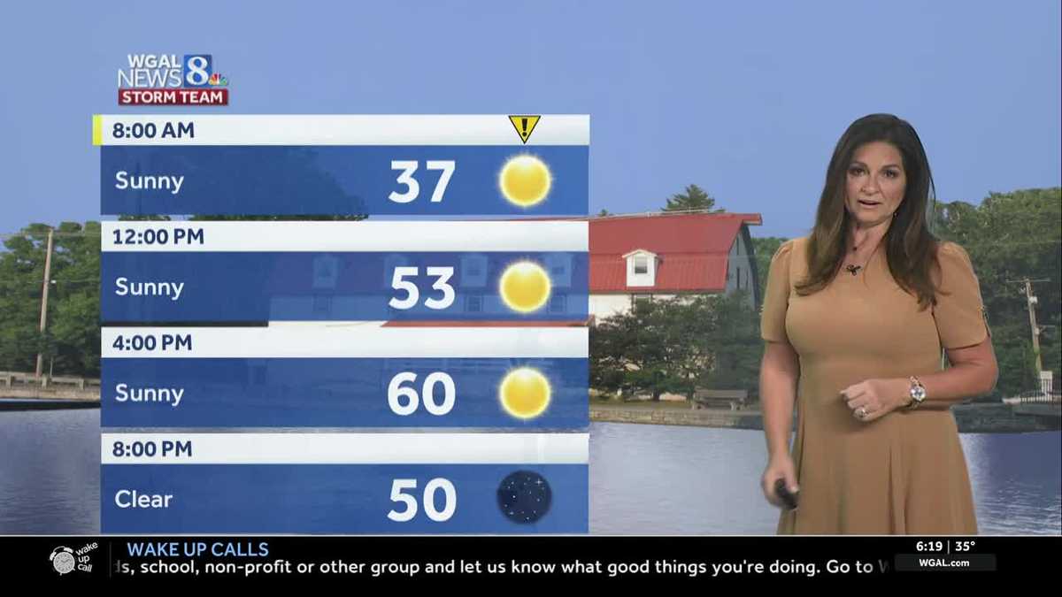 Crisp and sunny today; another cold night with widespread frost likely ...
