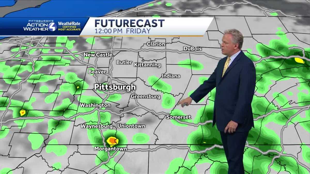 More rain and storms expected during first half of day on Friday