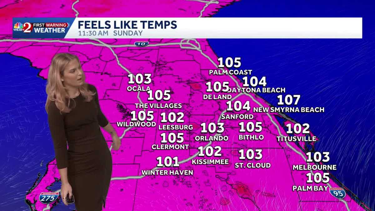 Central Florida is sizzling hot this weekend