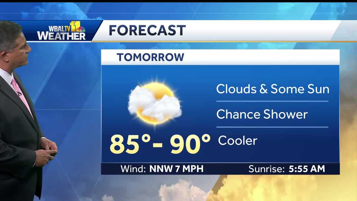 Thunderstorms to hit region Wednesday before cold front Thursday