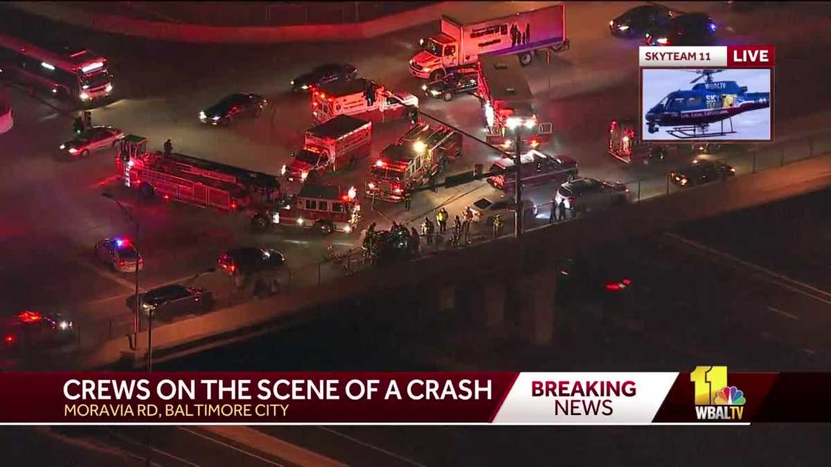 1 dead, others injured in Moravia Road crash in Baltimore