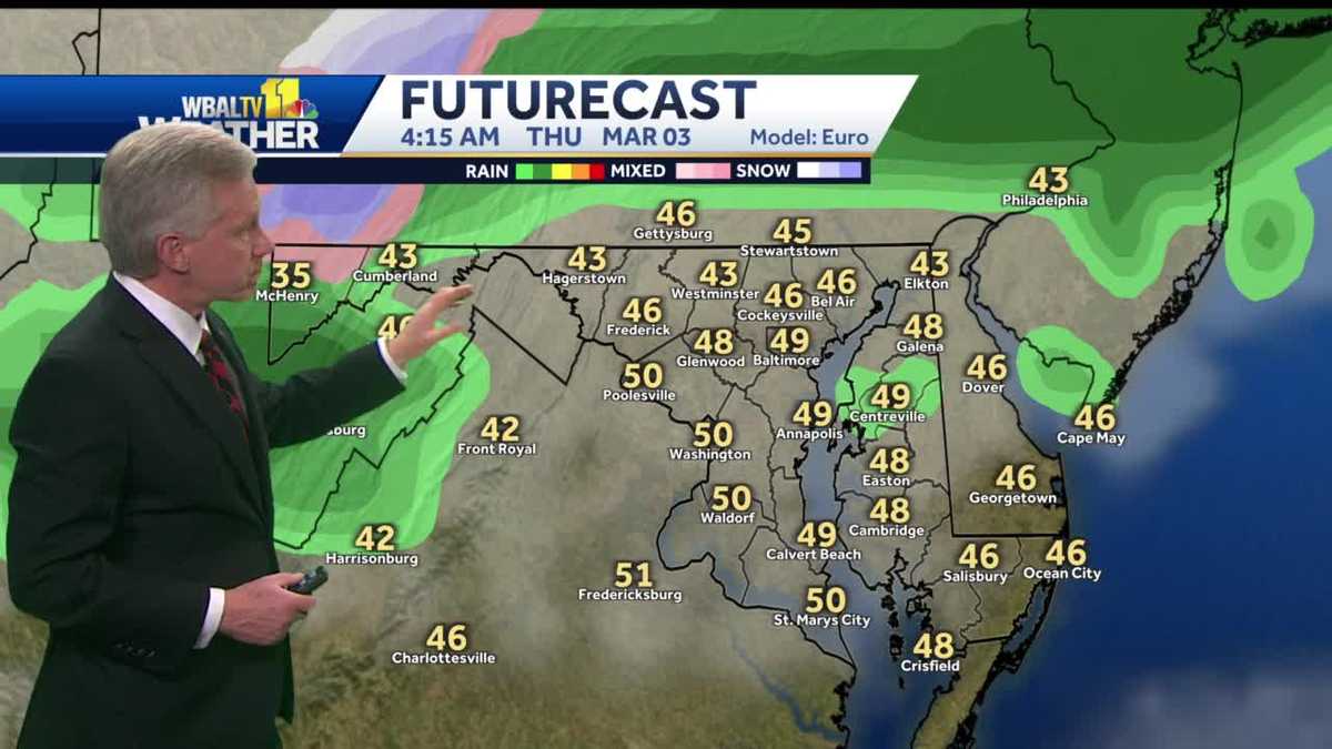 🌧 Slight chance for showers Wednesday night