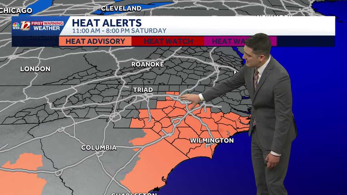 Another hot weekend in North Carolina, severe storm risk Sunday PM