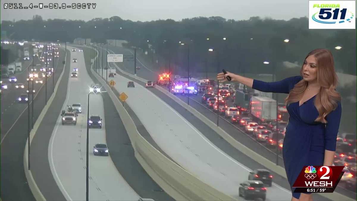 Major crash snarls I-4 eastbound traffic in Longwood