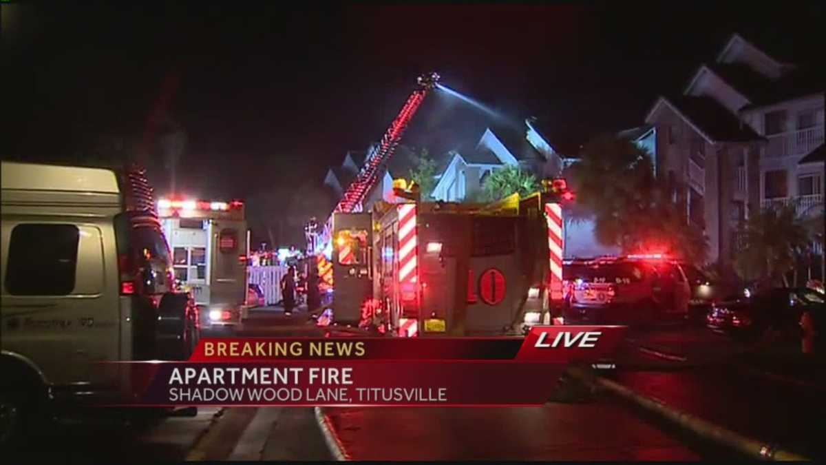 19 families homeless after fire rips through Titusville apartment complex
