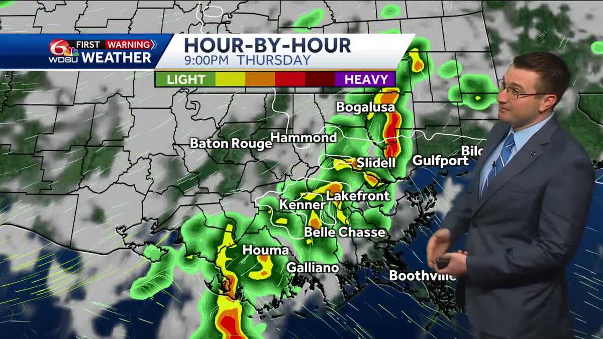 Showers and storms possible Thursday