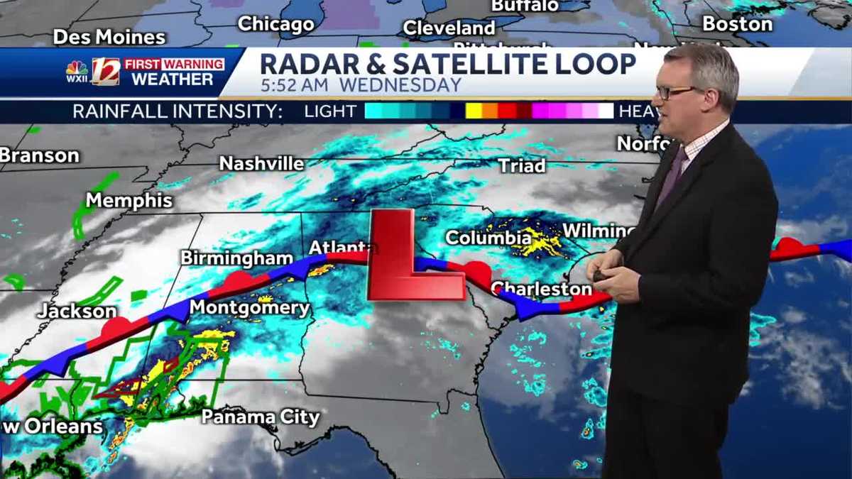 WATCH: Rainy & very cool Wednesday