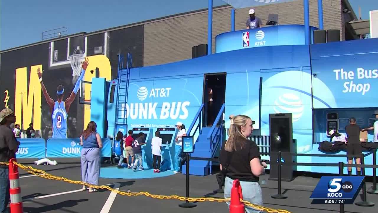 Thunder fans flocking to Thunder UP in the Park ahead of Game 2 against Lakers