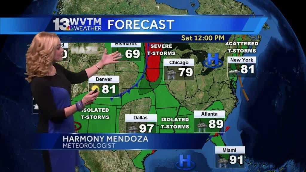 A warmer weekend, with the 90s back in the forecast