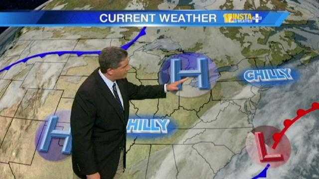 Tony lets us know when rain may return