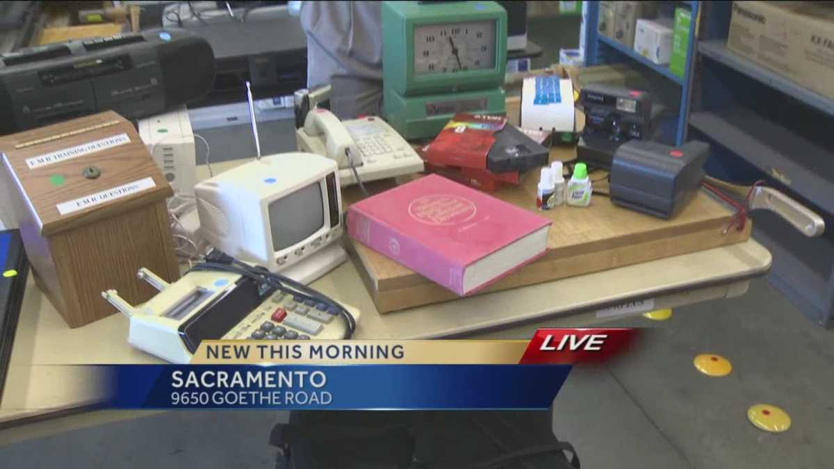 Sacramento surplus sale offers cheap office supplies, knickknacks