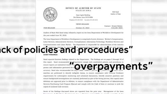 Audit finds Iowa unemployment benefits went to people who were ineligible - Vimarsana News