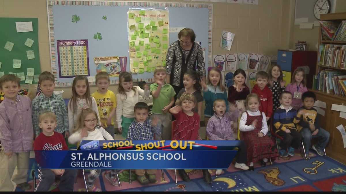 3/19 Shout Out Miss Heinzman's 4K class at St. Alphonsus, Greendale