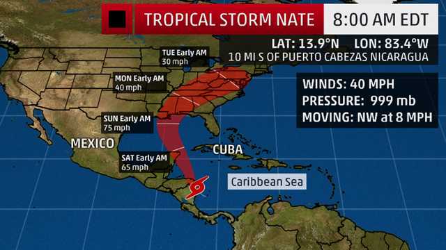 Tropical Storm Nate: What we know now