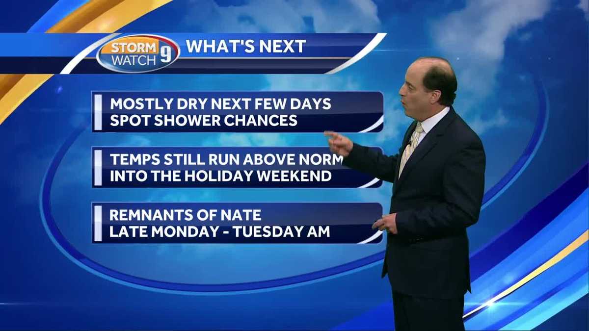 Watch: Mostly dry next few days