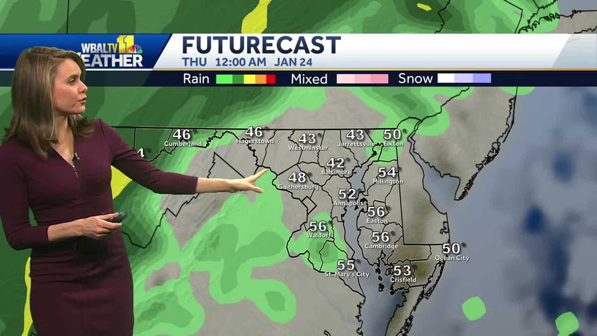 Warm up starts Wednesday morning