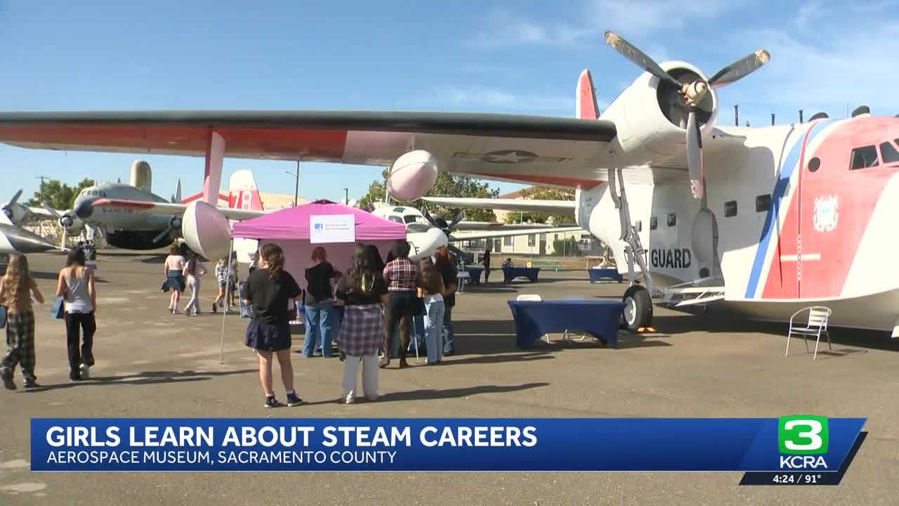 Girls explore STEM opportunities at California aerospace museum