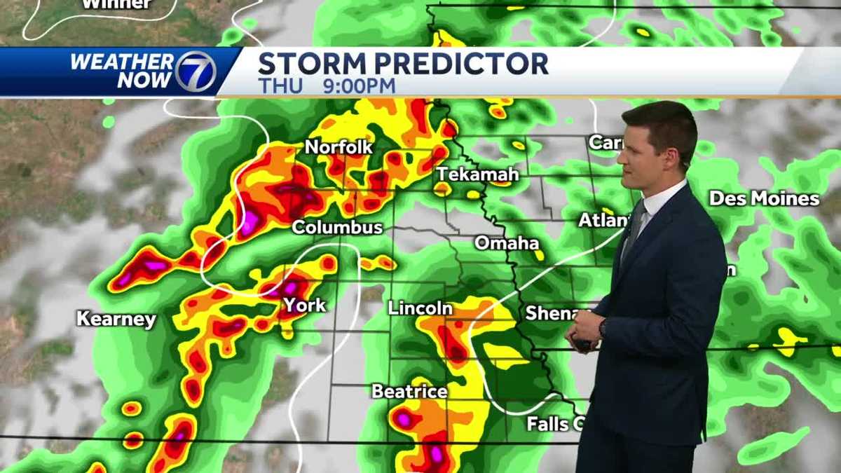 Scattered showers, storms likely Thursday evening